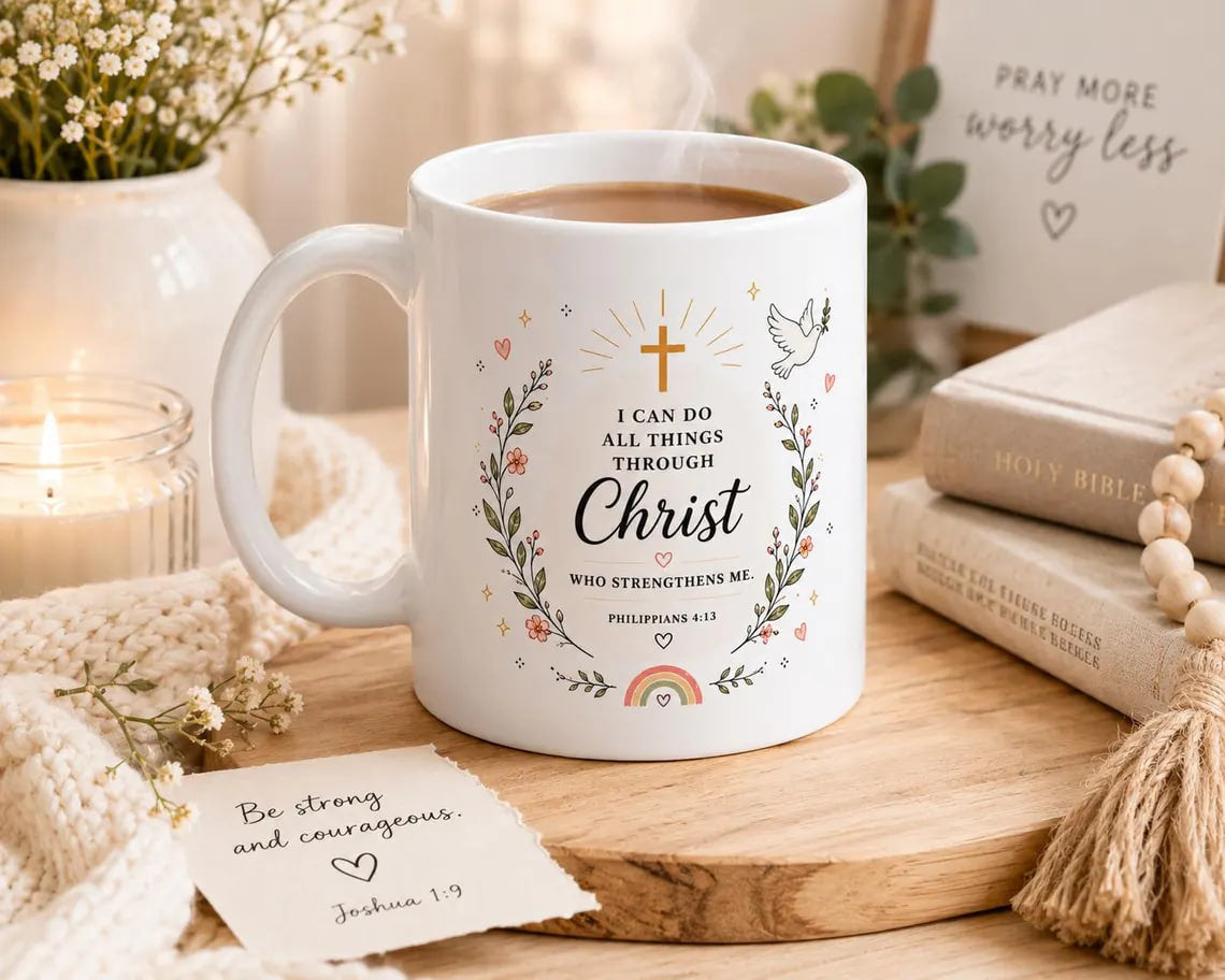 Christian Mug - Bible Verse Coffee Cup