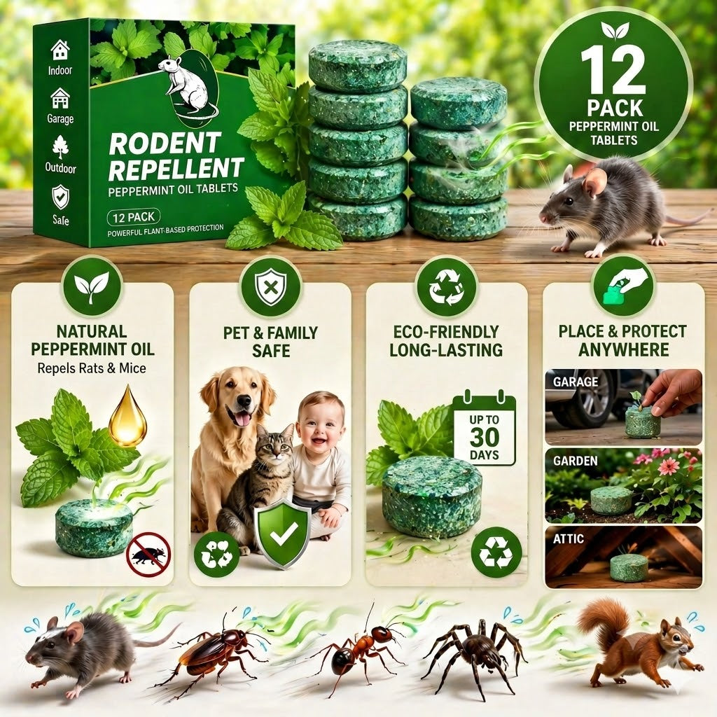 Mouse & Rat Repellent Balls.Safe for Pets & Kids