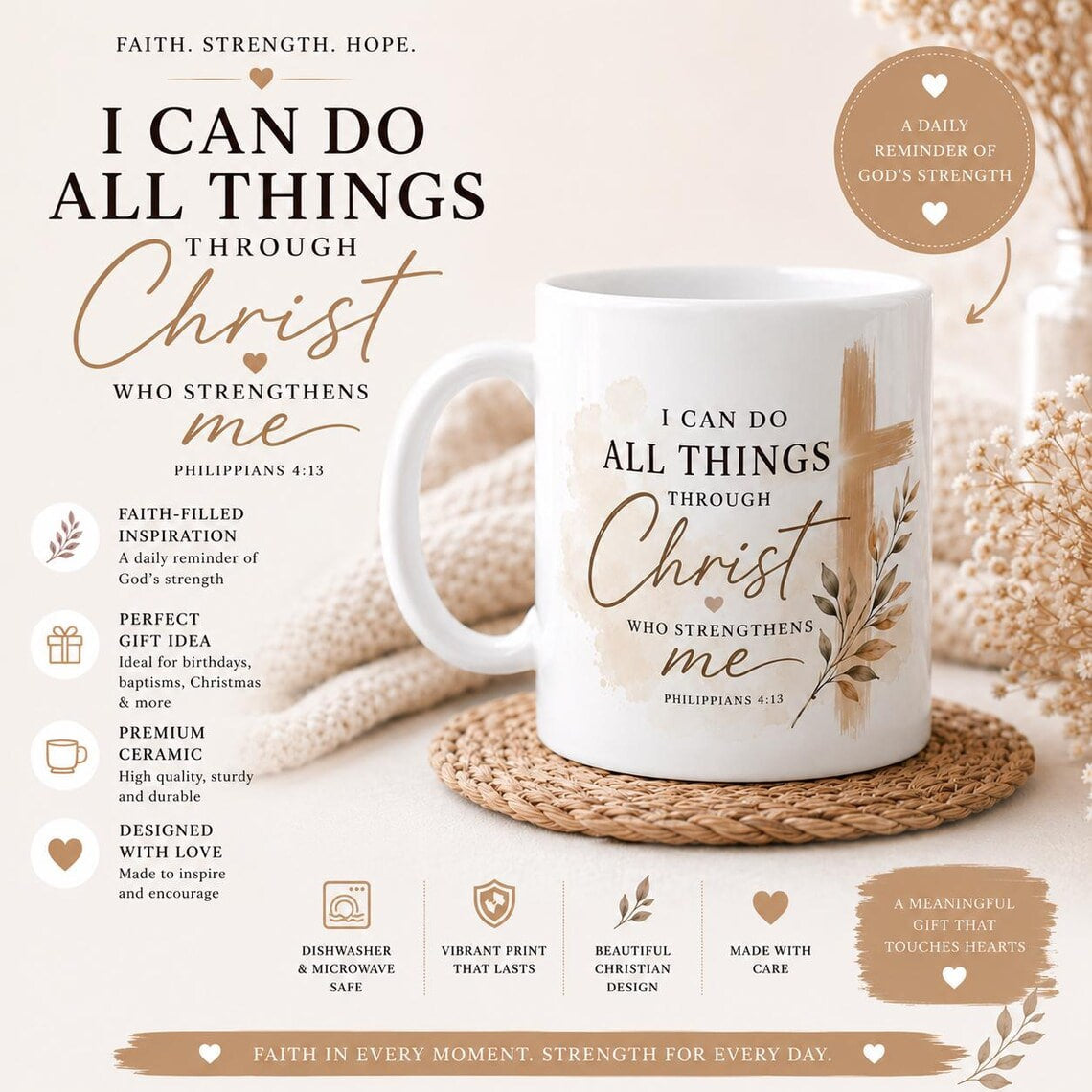 Christian Gift Mug - Faith