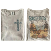 As the Deer Pants for Water – Christian Bible Verse T-Shirt