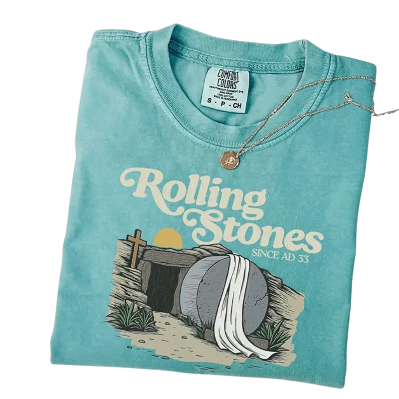 Rolling Stones Since AD 33 – Funny Easter Christian T-Shirt
