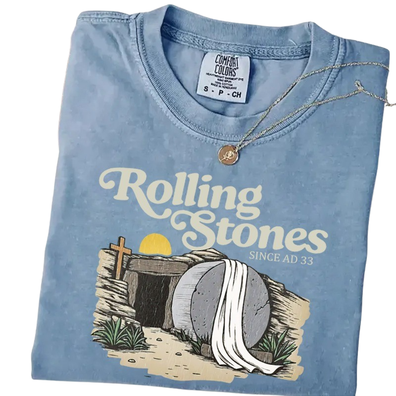 Rolling Stones Since AD 33 – Funny Easter Christian T-Shirt