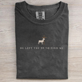 He Left the 99 to Find Me – Minimalist Christian Faith T-Shirt