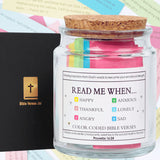 Handmade 90 Day Bible Verses Jar (Free Christian Gift Box)