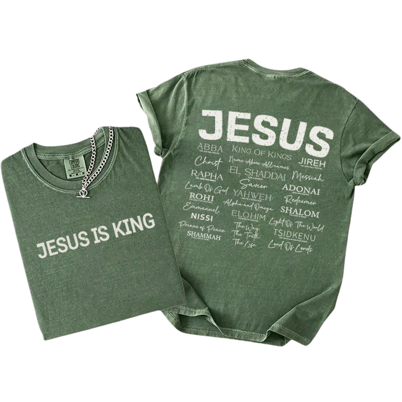 Jesus Is King Christian Tee